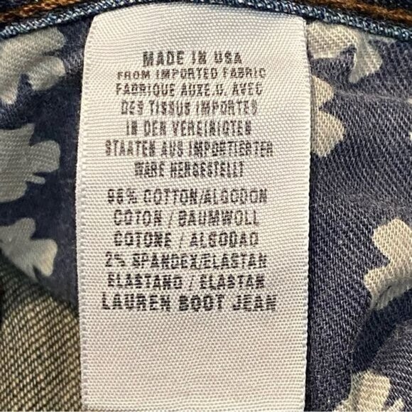 Lucky Brand by Gene Montesano Lauren Blue Denim Boot Cut Jeans Size 10 - Picture 7 of 7